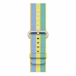 Apple 42mm Pollen Woven Nylon, Band, Smartwatch, Blue, Green, Lime, Apple, Watch 42mm, Nylon