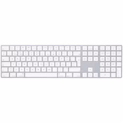 Apple MQ052F/A, Full-size (100%), Wireless, Bluetooth, QWERTY, White