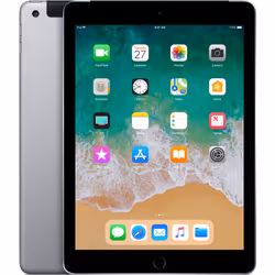 Apple iPad 6th Gen 9.7in Wi-Fi + Cellular 128GB - Grey, 24.6 cm (9.7"), 2048 x 1536 pixels, 128 GB, iOS 11, 478 g, Grey