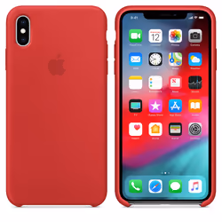 Apple iPhone XS Max Silicone Case - (PRODUCT)RED