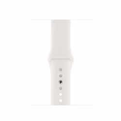 Apple 40 mm White Sport Band - S/M & M/L, Band, Smartwatch, White, Apple, Apple Watch, Fluoroelastomer