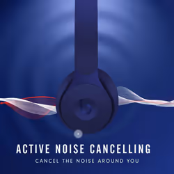 Beats Solo Pro Wireless Noise Cancelling Headphones - Dark Blue