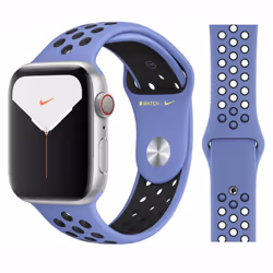 Apple Nike Sport Band Strap (45mm / 44mm / 42mm) - Royal Pulse/Black
