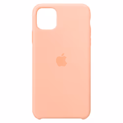 Apple iPhone 11 Pro Max Silicone Case - Grapefruit, Cover, Apple, Apple iPhone 11 Pro Max, 16.5 cm (6.5"), Orange