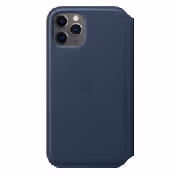 Apple iPhone 11 Pro Leather Folio - Deep Sea Blue, Folio, Apple, Apple iPhone 11 Pro, 14.7 cm (5.8"), Blue