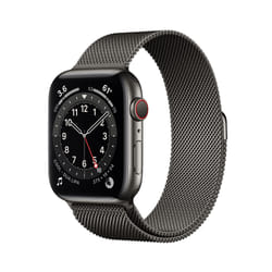 Apple Watch Series 6 OLED 44 mm Digital 368 x 448 pixels Touchscreen 4G Graphite Wi-Fi GPS (satellite)