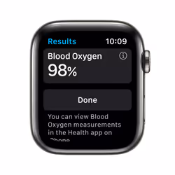 Apple Watch Series 6 OLED 44 mm Digital 368 x 448 pixels Touchscreen 4G Graphite Wi-Fi GPS (satellite)