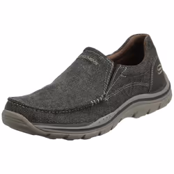Skechers Men's Expected Avillo Moccasin  Dark Brown  9 Medium US