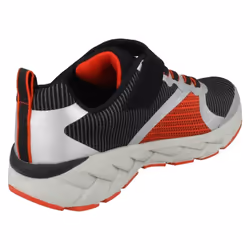 ) Boys Skechers Zipperz Casual Trainers Perplex 95971L - UK 9.5 Child, Black/Silver/Red (Black