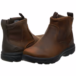 Skechers mens Relaxed Fit Resment Korver Chukka Boot  Dark Brown  10 U