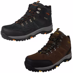 Mens Skechers Lace Up Boots Relment Pelmo - Khaki, UK 7