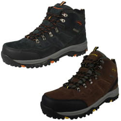 Mens Skechers Lace Up Boots Relment Pelmo - Khaki, UK 7