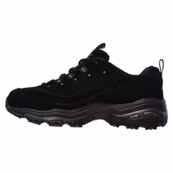 Skechers womens Dlites-play Wide Fashion Sneaker  Black  8 Wide US