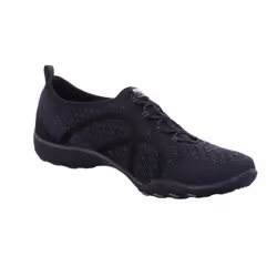 Skechers Sport Women's Breathe Easy Fortune Fashion Sneaker Black Knit