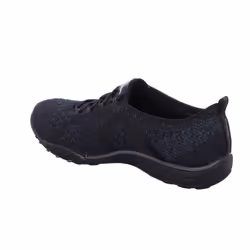 Skechers Sport Women's Breathe Easy Fortune Fashion Sneaker Black Knit