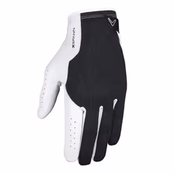 Callaway Golf X Spann Glove (Worn on Left Hand  Cadet (Short Fingers)  Medium/Large  White/Black)