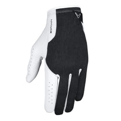 Callaway Golf X Spann Glove (Worn on Left Hand  Cadet (Short Fingers)  Medium/Large  White/Black)