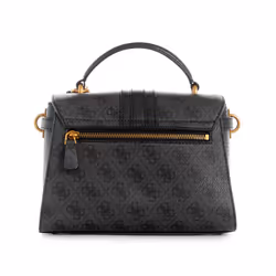 GUESS Ginevra Top Handle Flap Coal Logo