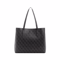 GUESS Meridian Girlfriend Tote  Coal Logo