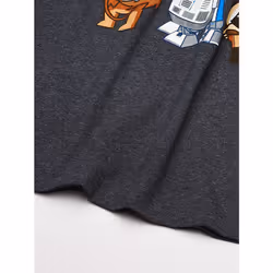 STAR WARS mens Doodles Graphic T-shirt T Shirt  Charcoal Heather  5X-L