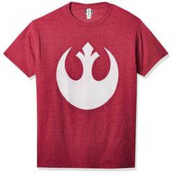 Star Wars Young Men's Alliance Emblem T-Shirt  Red Heather  Large