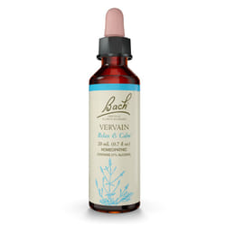 Bach Original Flower Remedies  Vervain - Relax & Calm - Natural Homeopathic Flower Essence for Emotional Balance - Vegan  Gluten Free  Sugar Free - 20