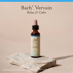 Bach Original Flower Remedies  Vervain - Relax & Calm - Natural Homeopathic Flower Essence for Emotional Balance - Vegan  Gluten Free  Sugar Free - 20