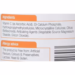 Natures Aid Vitamin C Time Release, 1000 mg, 180 Tablets (with Citrus Bioflavonoids, Slow Release, for the Normal Function of the Immune System,...
