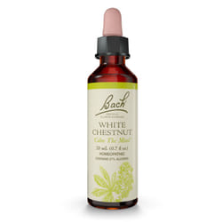 Bach Original Flower Remedies  White Chestnut - Calm The Mind - Natural Homeopathic Flower Essence for Emotional Balance - Vegan  Gluten Free  Sugar F