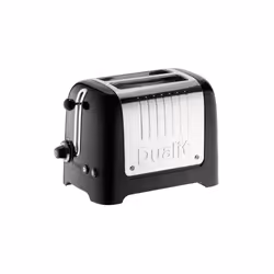 Dualit 2 Slot Lite Toaster, 2 slice(s), Black, 1100 W, 170 mm, 270 mm, 200 mm