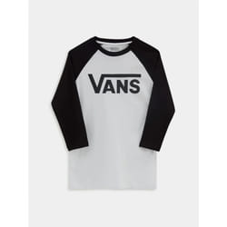 Vans Kids Classic Raglan Long Sleeve T-Shirt White - Medium