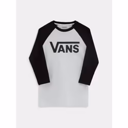 Vans Kids Classic Raglan Long Sleeve T-Shirt White - X-Large