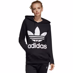 adidas Originals womens Trefoil Hoodie Hooded Sweatshirt  Core Black