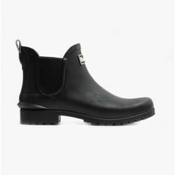 Barbour WILTON Womens Chelsea Wellington Boots Black - UK 7