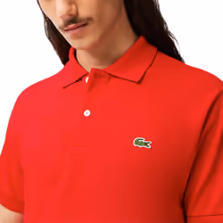 Lacoste L1212 Mens Polo T Shirts Classic GolfÂ Tee - Red, XS