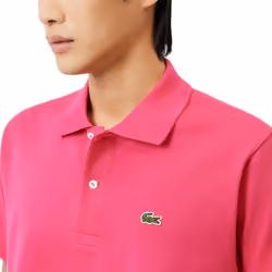 Lacoste L1212 Mens Polo T Shirts Classic GolfÂ Tee - Rose, M