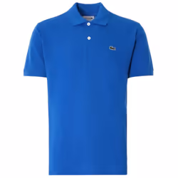 Lacoste L1212 Mens Polo T Shirts Classic Golf Tee - Hydro Blue, S