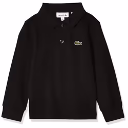 Lacoste boys Lacoste Boy Long Sleeve Classic Solid Pique Polo Shirt Black 14 US