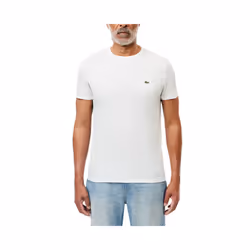 Lacoste TH6709 Mens T Shirts - White, S