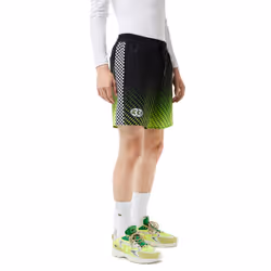 Lacoste Mens Shorts MH5643 Summer Swimwear - Black and Green, M