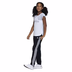 adidas girls Tricot Warm Up Pant Black Large