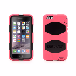 Pink/Black Survivor All-Terrain Case + Belt Clip for iPhone 6 Plus/6s Plus