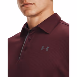 Under Armour Men's Tech Golf Polo  Maroon (609)/Graphite  Large Tall