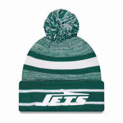 New Era Unisex-Adult NFL Official Sport Knit Classic Cuffed Knit Pom Beanie Hat (New York Jets Green)