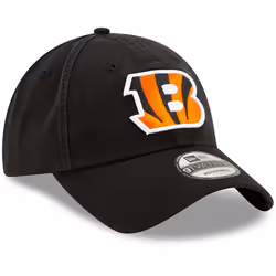 New Era NFL Core Classic 9TWENTY Team Color Adjustable Hat Cap One Size Fits All (US  Alpha  One Size  Cincinnati Bengals Black  Cincinnati Bengals)