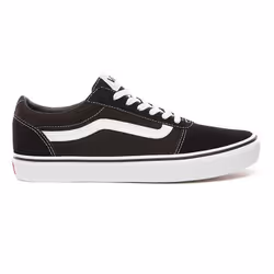 Vans Ward, Male, Adult, Fashion sneakers, Black, White, Monochromatic, Lace-up closure