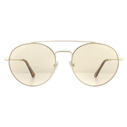 Police Sunglasses SPL728 8FFF Shiny Light Gold Havana Brown