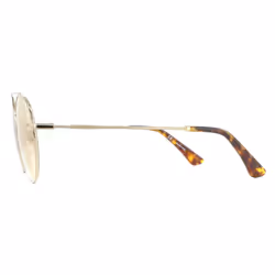 Police Sunglasses SPL728 8FFF Shiny Light Gold Havana Brown