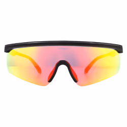 Police Sunglasses Lewis 07 SPLA28 6AAY Rubberised Black Red Mirror