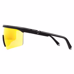 Police Sunglasses Lewis 07 SPLA28 6AAY Rubberised Black Red Mirror